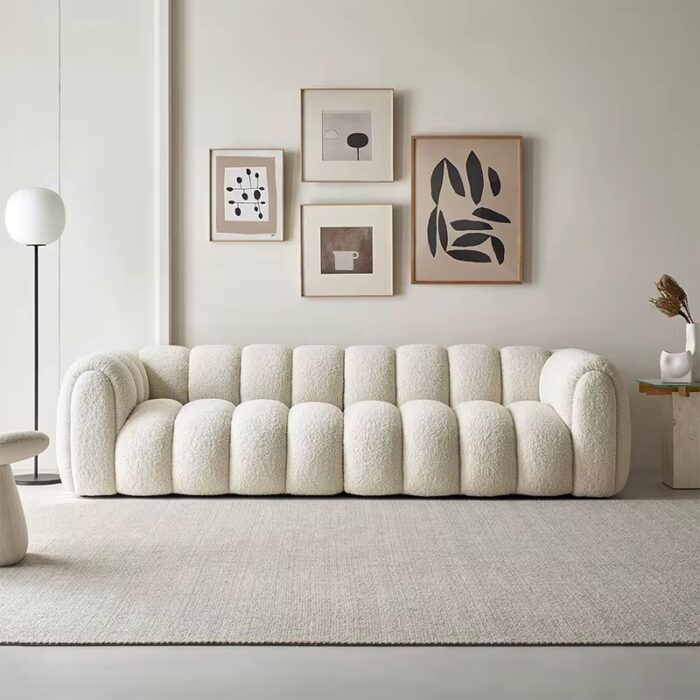 Elegant White Couch - European Flair for Contemporary Interior - Image 2