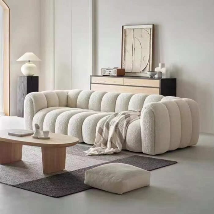 Elegant White Couch - European Flair for Contemporary Interior - Image 1