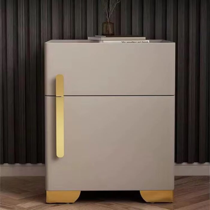 Modern Smart LED Bedside Table with Wireless Charging & Storage - Image 3