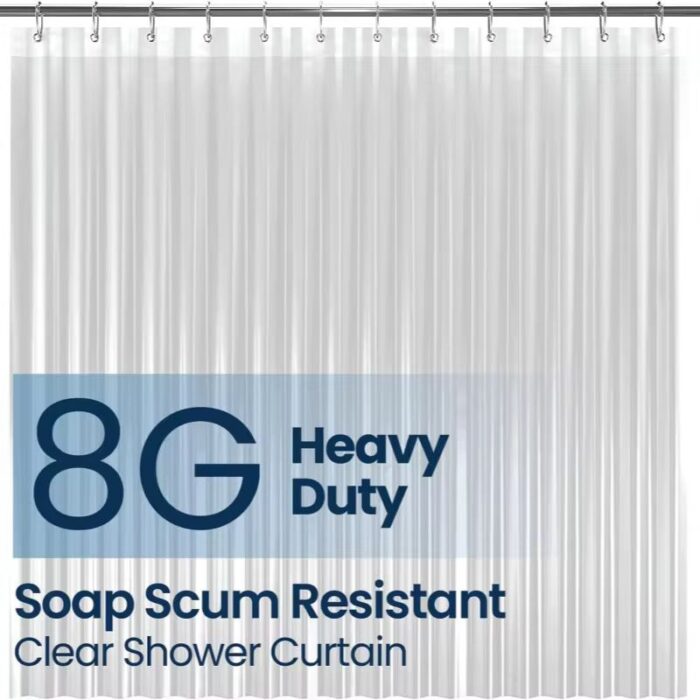 Crystal Clear Luxe Shower Curtain - Image 2