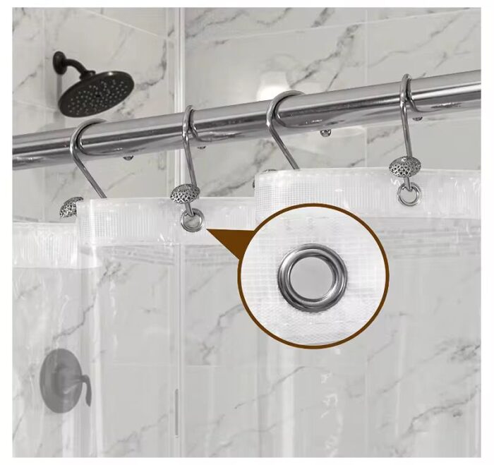 Crystal Clear Luxe Shower Curtain - Image 4