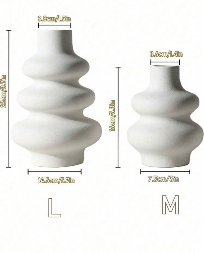 Elegant Ceramic Tabletop Vase - Image 3