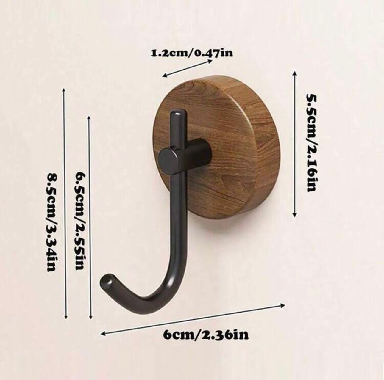 WhatsApp Image 2025-09-10 at 9.39.45 PM (3) Iron Wall Coat Hooks (Set of 3) - Image 4