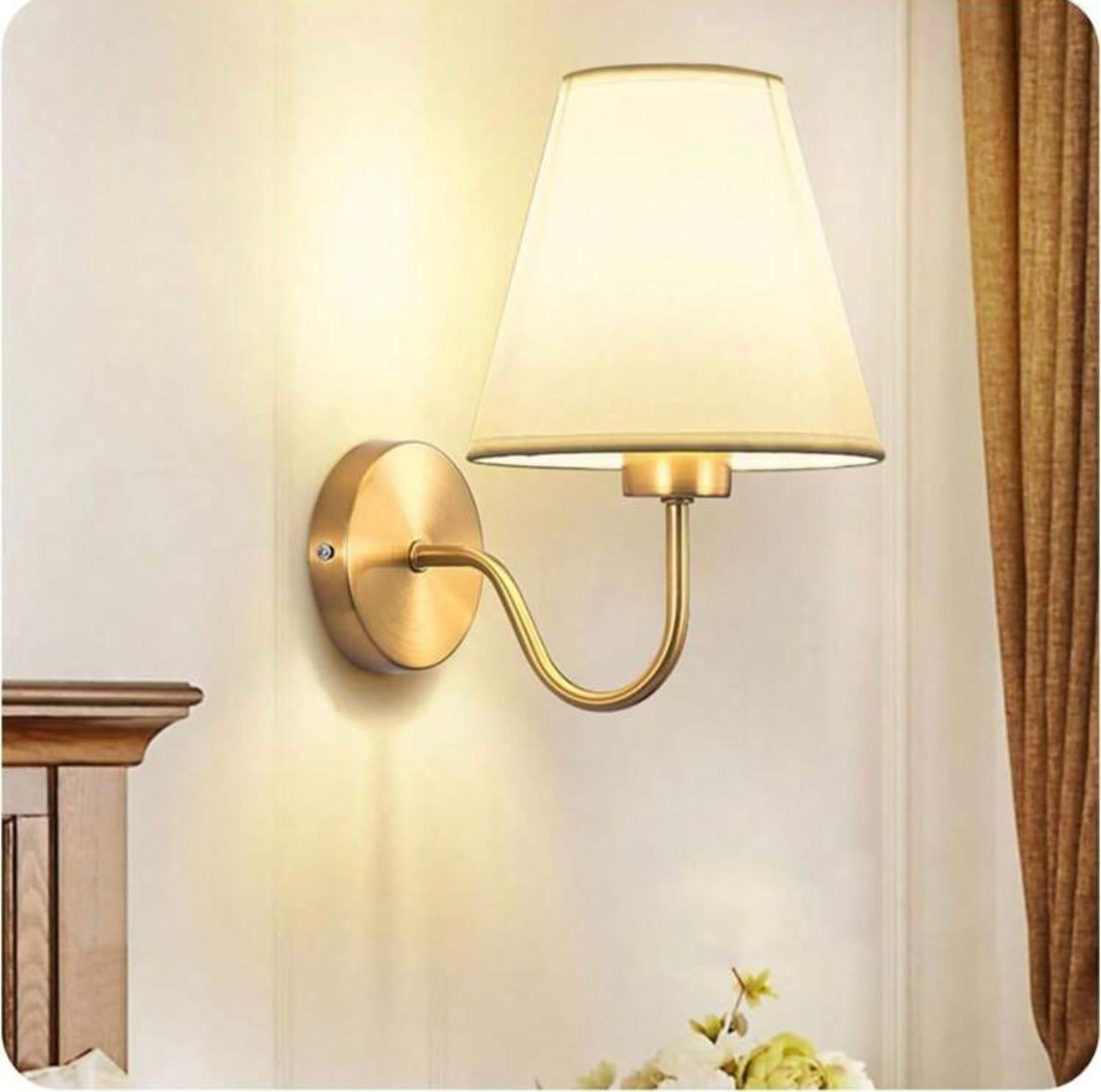 WhatsApp Image 2025-09-10 at 9.40.57 PM (1) Gold Wall Sconce Light (Single) - Image 1